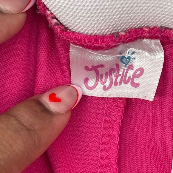 Justice Girl’s Multicolor Abstract Tiered Metallic Skater Tulle Skort Size 6 - Picture 5 of 9